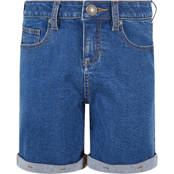 Urban Classics Girls Organic Stretch Denim Shorts with 5 Pockets Blue 56521500