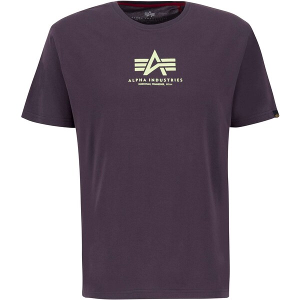 ALPHA INDUSTRIES Tričko černicová / biela 56573676