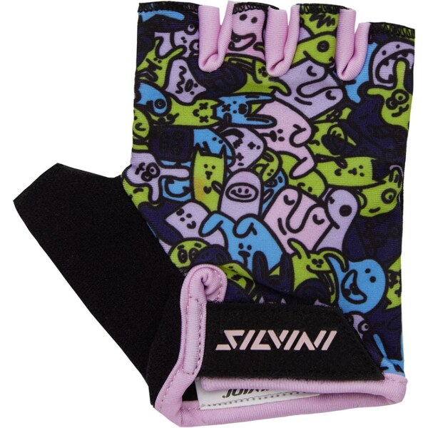 Detské cyklo rukavice Silvini Locri ružová 50984876