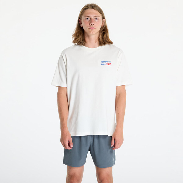 Tričko New Balance Athletics Premium Logo T-Shirt Sea Salt S 56551728