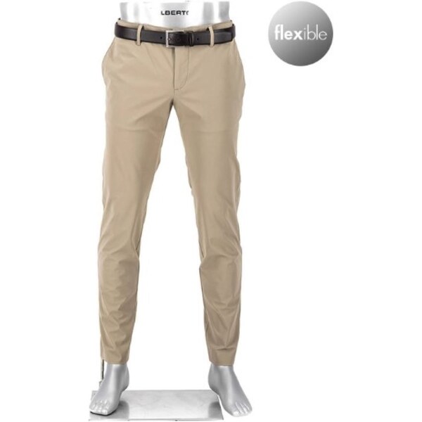 Pánske béžové funkčné chino nohavice Revolutional ALBERTO slim fit 56595420