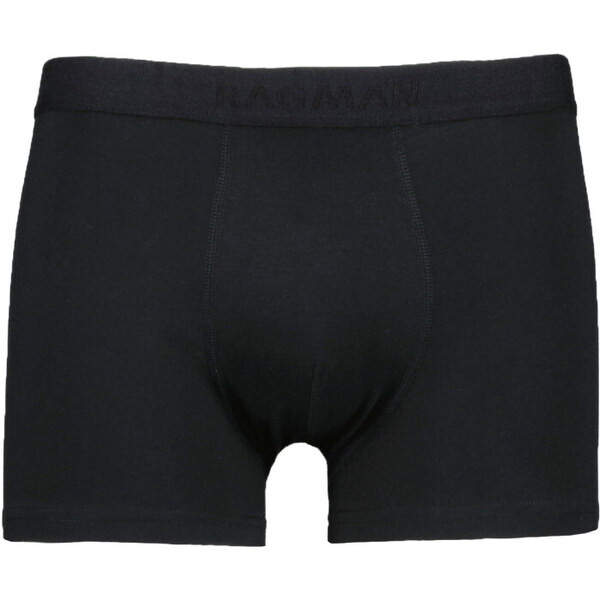 Pánske čierne bavlnené boxerky RAGMAN (2 ks) 56595421