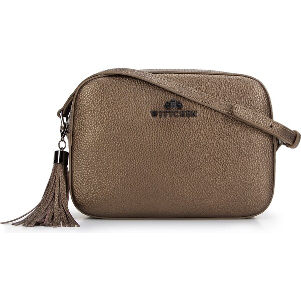 Dámska kožená crossbody kabelka Wittchen so strapcom 29-4E-014-G 66065920
