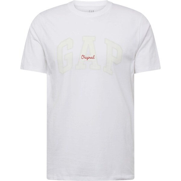 GAP Tričko krémová / slonová kosť / tmavočervená / biela 56606588