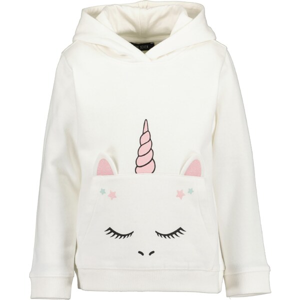 BLUE SEVEN Mikina svetlomodrá / ružová / čierna / šedobiela 65878943