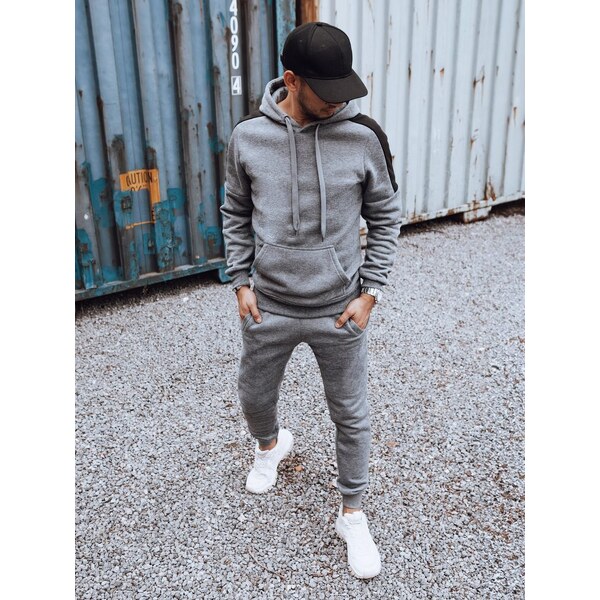 Dstreet Pohodlná tepláková súprava v šedej farbe 56607202