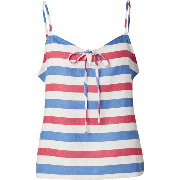 ABOUT YOU Top Galina krémová / modrá / červená 63146634