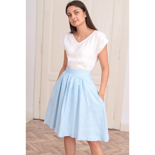 100% lanová áčková sukňa Lotika 48301351