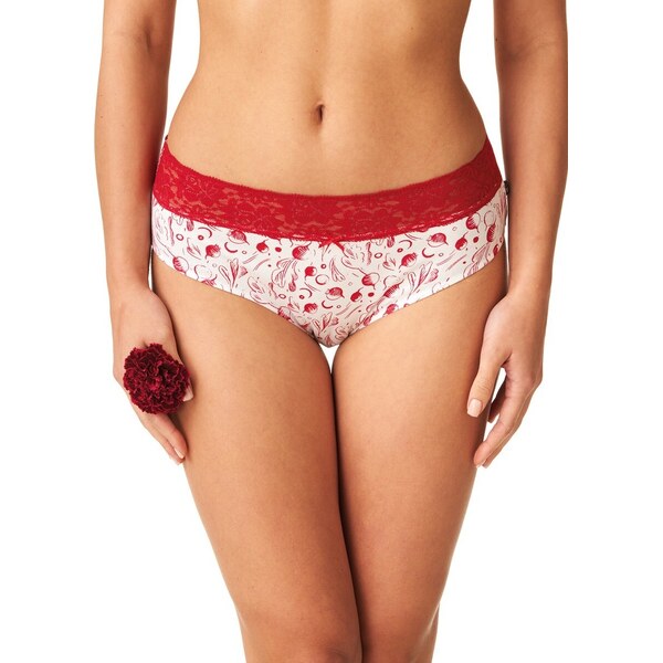 Bielo-červená sada 2 nohavičiek Key Liliana LPC 797 A24 A2 S-2XL 56622010