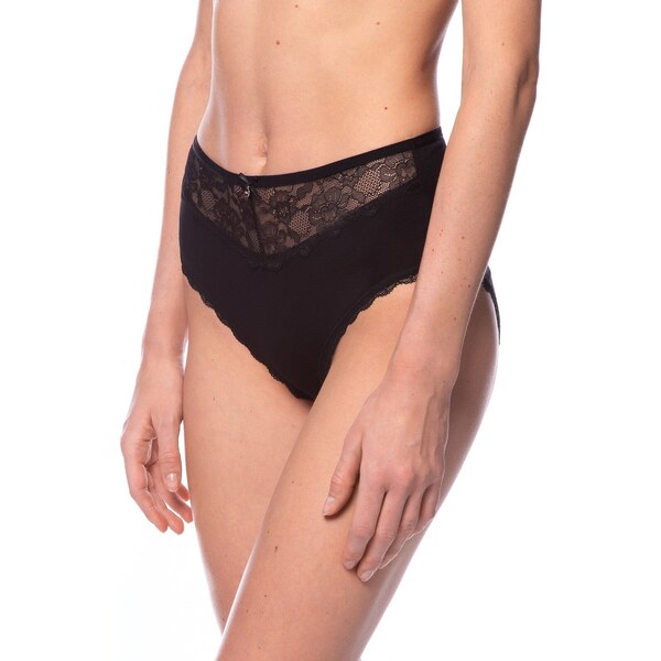 Čierno-béžový set 2 viskózových nohavičiek Lama Leia L-VIS1562 MD 56622014