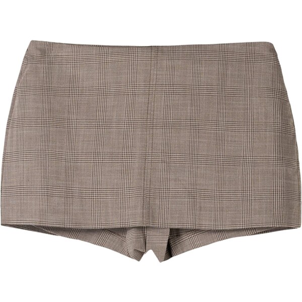 Bershka Nohavice hnedá / čierna / biela 56628693