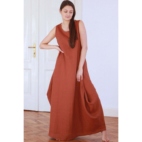 Lotika Linen Ľanové balónové šaty Lotika 63333887