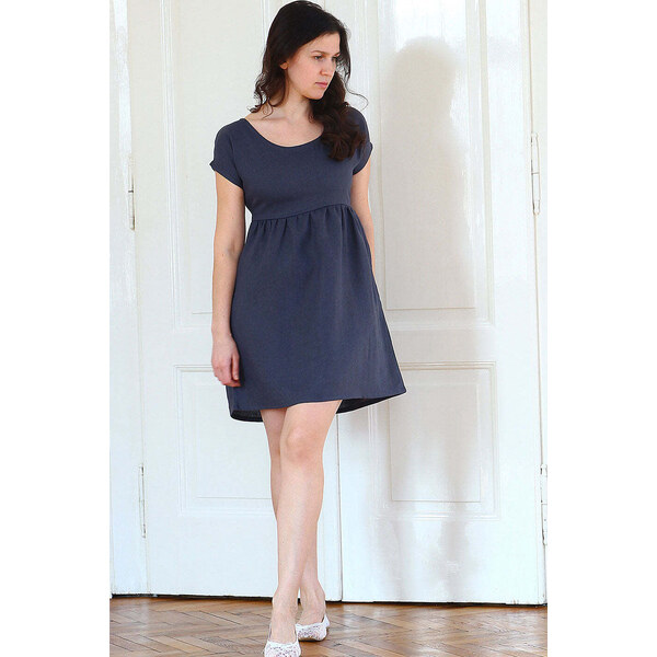 Lotika Linen České ľanové krátke šaty 63333901