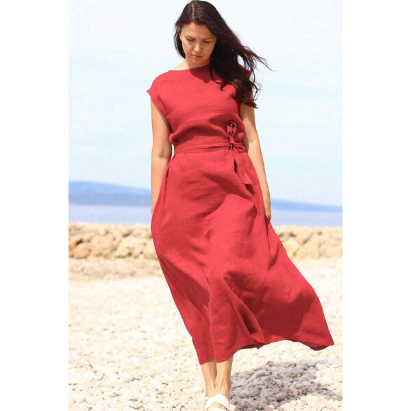 Lotika Linen Obľúbené ľanové maxi šaty 63333972