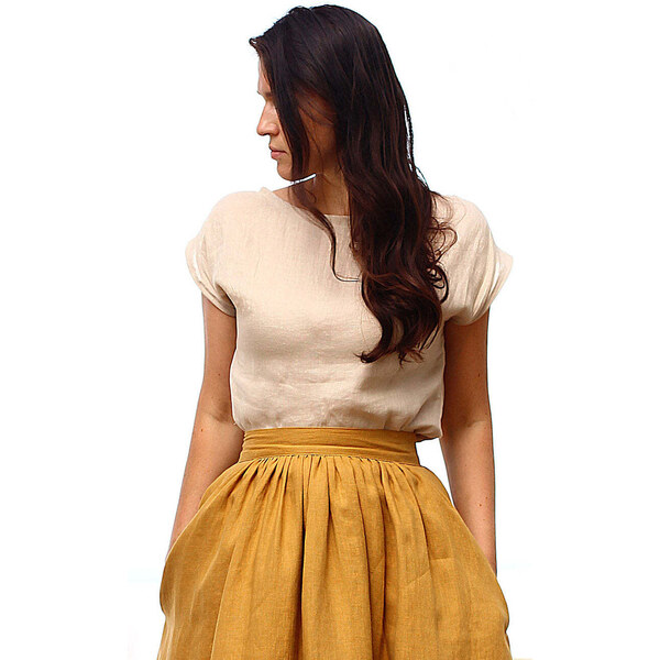 Lotika Linen Ľanové tričko obojstranné 2v1 63334033