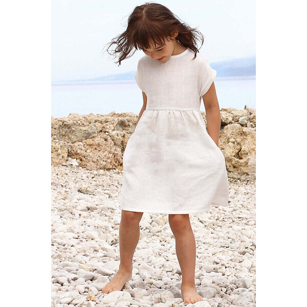 Lotika Linen Dievčenské ľanové šaty pre dcéru a mamičku 63334016