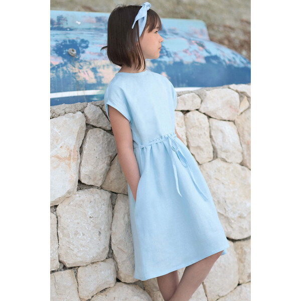Lotika Linen Dievčenské ľanové šaty pre dcéru a mamičku 63334020