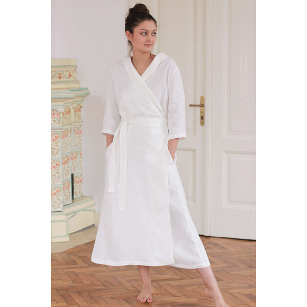 Lotika Hemp Dlhé konopné šaty zavinovacie 63334048