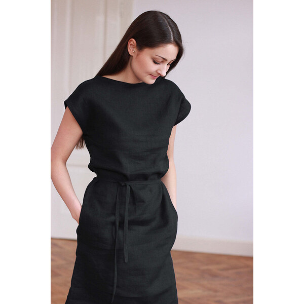 Lotika Linen Ľanové krátke letné šaty 63334052