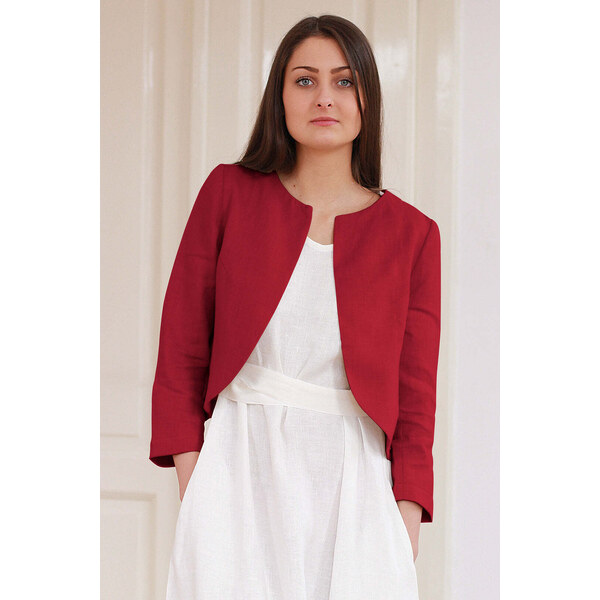 Lotika Linen Ľanové bolerko cez šaty 63334074