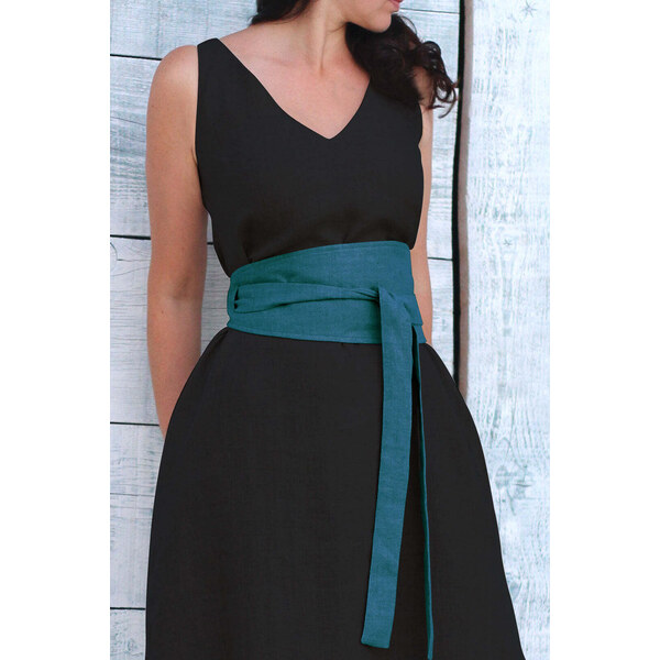 Lotika Linen Široký ľanový opasok 63334109