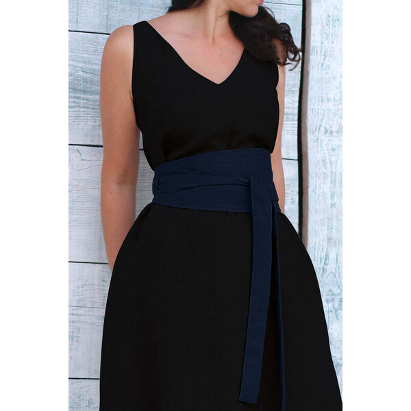 Lotika Linen Široký ľanový opasok 63334112