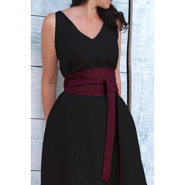 Lotika Linen Široký ľanový opasok 63334113