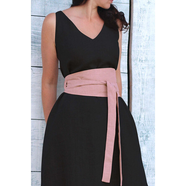 Lotika Linen Široký ľanový opasok 63334114