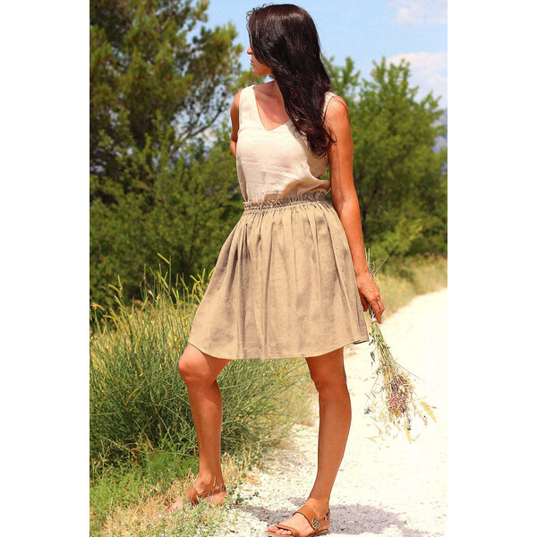 Lotika Linen Ľanová mini sukňa 63334391