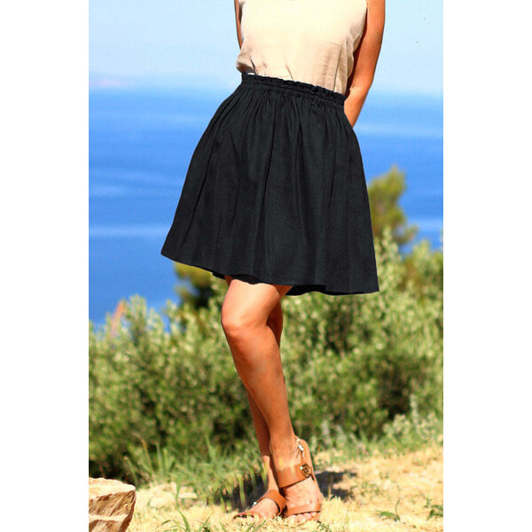 Lotika Linen Ľanová mini sukňa 63334392