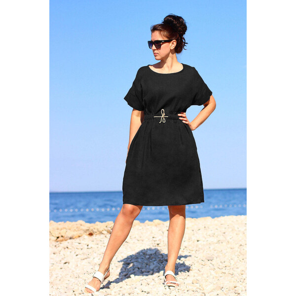 Lotika Linen Letné ľanové šaty retro 80th 63334123