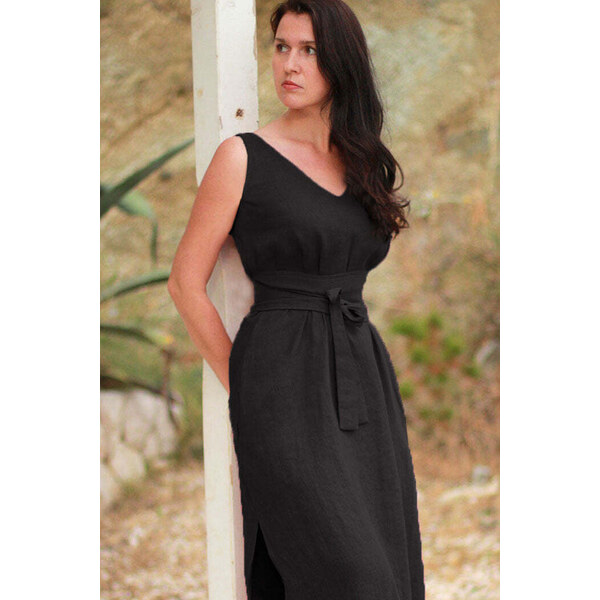 Lotika Linen Široký ľanový opasok 63334106