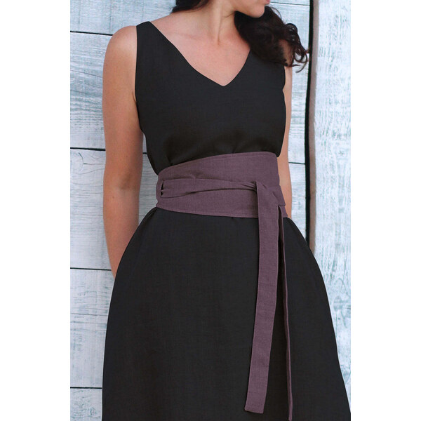 Lotika Linen Široký ľanový opasok 63334108