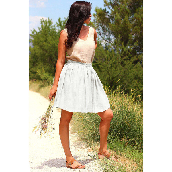 Lotika Linen Ľanová mini sukňa 63334397