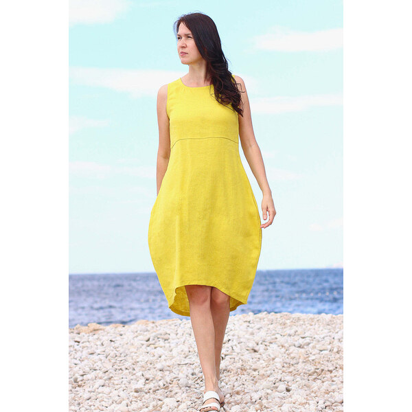 Lotika Linen Balónové ľanové šaty 63334142