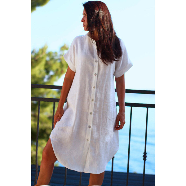 Lotika Linen Košeľové ľanové šaty 63334156