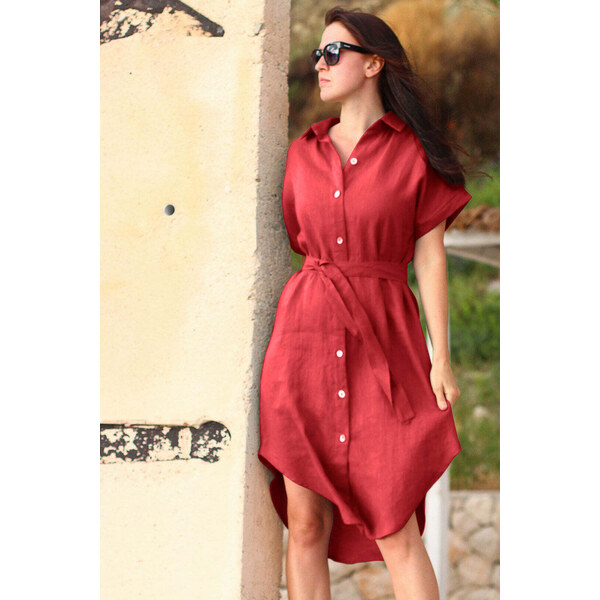 Lotika Linen Košeľové ľanové šaty 63334159