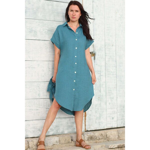 Lotika Linen Košeľové ľanové šaty 63334161