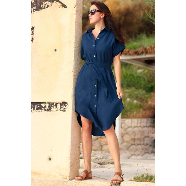 Lotika Linen Košeľové ľanové šaty 63334165