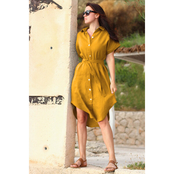 Lotika Linen Košeľové ľanové šaty 63334166