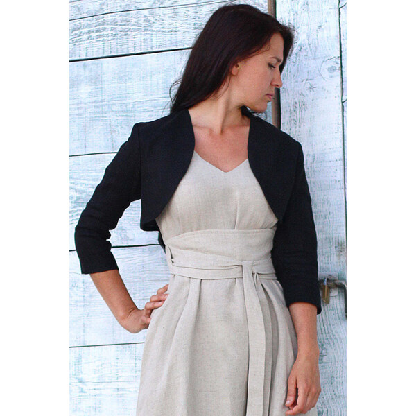 Lotika Linen Krátke ľanové bolerko 63334179