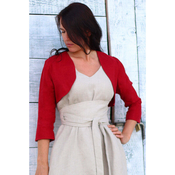 Lotika Linen Krátke ľanové bolerko 63334180