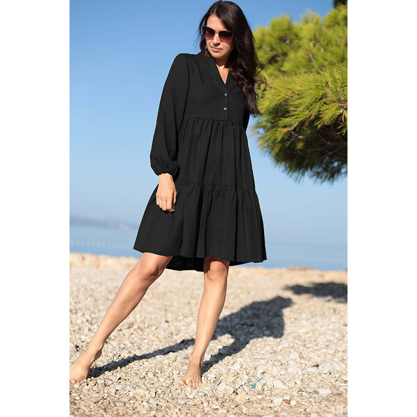 Lotika Linen Voľné ľanové šaty 63334235