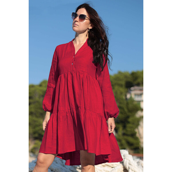 Lotika Linen Voľné ľanové šaty 63334236