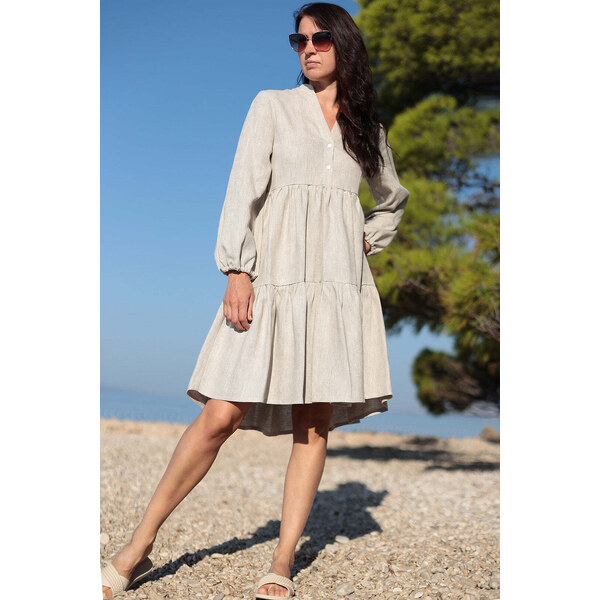 Lotika Linen Voľné ľanové šaty 63334239