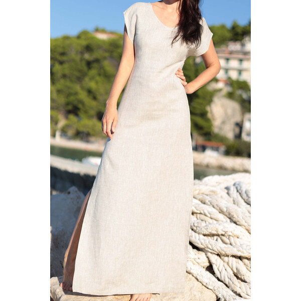 Lotika Linen České ľanové maxi šaty 63334271