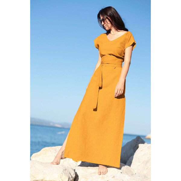 Lotika Linen České ľanové maxi šaty 63334274