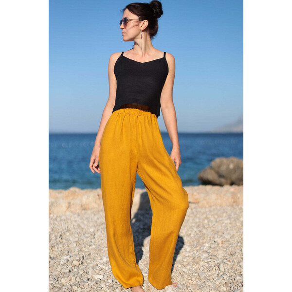 Lotika Linen Ľanové pohodlné nohavice 63334359