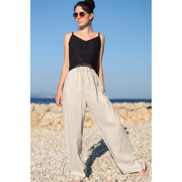 Lotika Linen Ľanové pohodlné nohavice 63334361