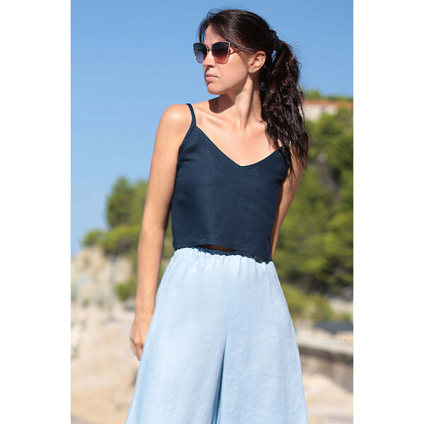 Lotika Linen Krátke ľanové tielko 63334338